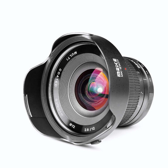 Picture of Meike 12mm f2.8 Ultra Wide Angle Fixed Lens with Removeable Hood for Fujifilm Mirrorless Camera with APS-C such as X-T1 X-T2 X-T3 X-T4 X-T20 X-T10 X-T30 X-T100 X-T200 X-Pro2 X-E3 X-Pro3 X-A X-E1