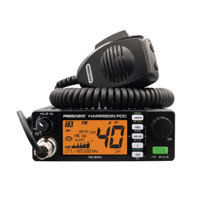 Picture of President Electronics Harrison FCC AM/FM Mobile CB Radio with CTCSS/DCS