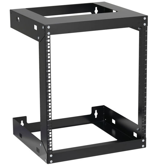 Picture of 12U Wall Mount Rack Open Frame 19" Server Equipment 18 inches Depth 2 Post Network Cabinet by Tedgetal