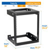 Picture of 12U Wall Mount Rack Open Frame 19" Server Equipment 18 inches Depth 2 Post Network Cabinet by Tedgetal