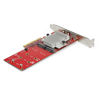 Picture of StarTech.com Dual M.2 PCIe SSD Adapter Card - x8 / x16 Dual NVMe or AHCI M.2 SSD to PCI Express 3.0 - M.2 NGFF PCIe (M-Key) Compatible - Supports 2242, 2260, 2280 - JBOD - Mac & PC (PEX8M2E2)