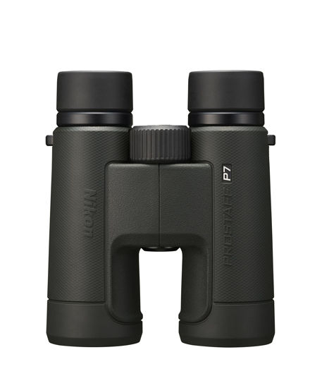 Picture of Nikon PROSTAFF P7 8x42 Binocular | Waterproof, fogproof, Rubber-Armored Full-Size Binocular, Oil & Water Repellent Coating & Locking Diopter | Official Nikon USA Model