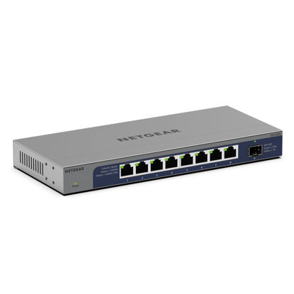 Picture of NETGEAR 8-Port 1G/10G Gigabit Ethernet Unmanaged Switch (GS108X) - with 1 x 10G SFP+, Desktop or Wall-Mount, Limited Lifetime Protection