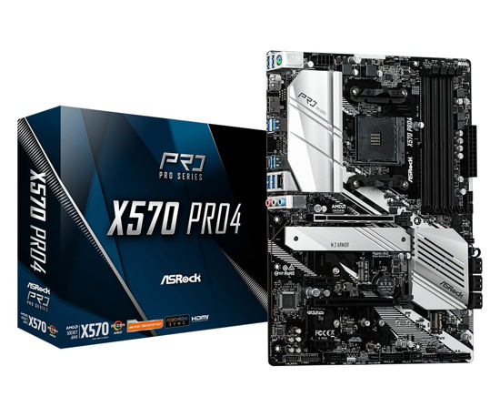 Picture of ASRock X570 Pro 4 AM4/4DDR4/HDMI/DP/ATX Motherboard