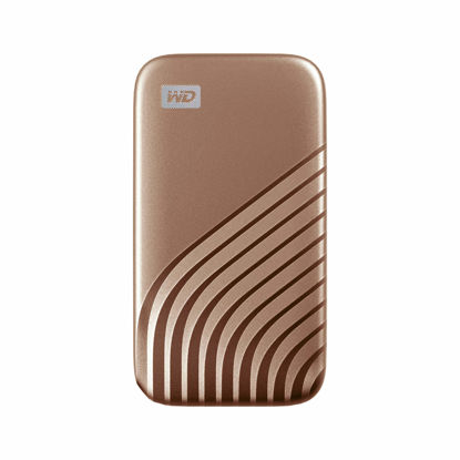 Picture of Western Digital 2TB My Passport SSD Portable External Solid State Drive, Gold, Sturdy and Blazing Fast, Password Protection with Hardware Encryption - WDBAGF0020BGD-WESN