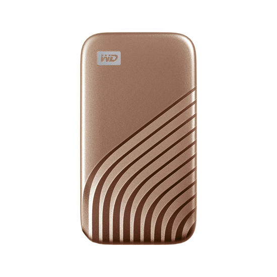 Picture of Western Digital 2TB My Passport SSD Portable External Solid State Drive, Gold, Sturdy and Blazing Fast, Password Protection with Hardware Encryption - WDBAGF0020BGD-WESN