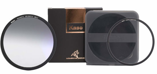 Picture of Kase Wolverine 82mm Soft Grad ND Magnetic Shockproof Tempered Optical Glass Filter Incl Adapter 82 0.9 3 Stop