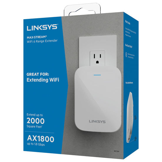 Picture of Linksys RE7350 Dual-Band Wi-Fi 6 Wireless Range Extender