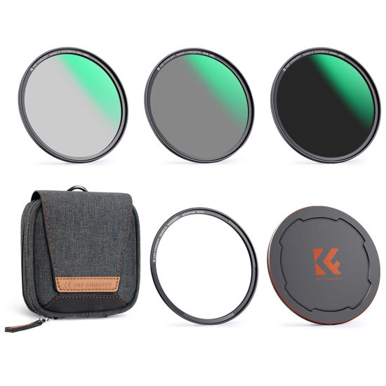 Picture of K&F Concept 95mm Magnetic CPL+ND8+ND64+Magnetic Basic Ring+Lens Cap Camera Lens Filters Kit (5 Pack) -Optical Glass Polarizing Neutral Density Filters Kit with 28 Multi-Layer Coated (Nano-X Series)