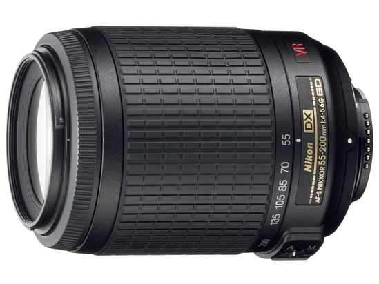 Picture of Nikon 55-200mm f/4-5.6G ED IF AF-S DX VR [Vibration Reduction] Nikkor Zoom Lens Bulk packaging (White box, New)