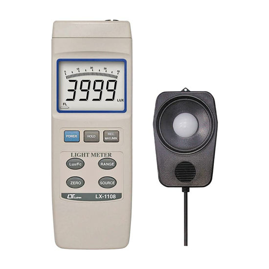 Picture of Digital Lux Meter Exposure Meter Alongwith Factory Calibration Certificate (Range: 0 to 4,00,000 Lux) for Auditoriums, Theatres, Stadiums, Labs