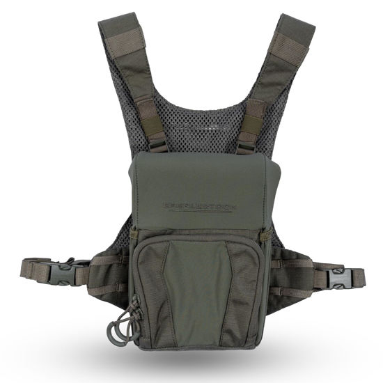 Picture of Eberlestock Recon Modular Bino Pack - Advanced Binocular Harness System with Customizable Attachments - Military Green - Small