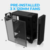 Picture of Zalman - S3 - ATX Mid-Tower PC Case - Full Acrylic Side Panel - 3x Case Fan 120mm Pre-Installed, Black