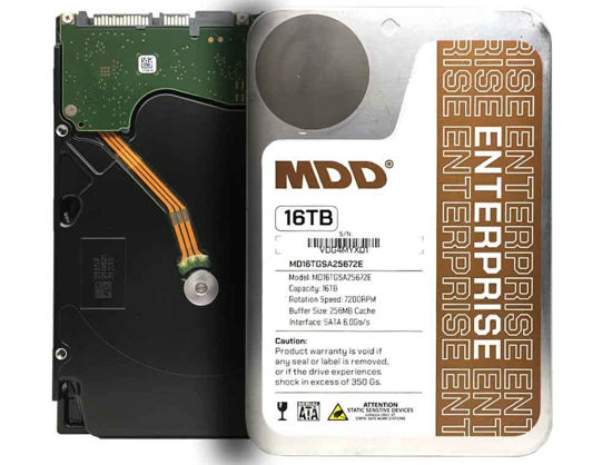 Picture of MDD (MDD16TSATA25672E) 16TB 7200 RPM 256MB Cache SATA 6.0Gb/s 3.5inch Enterprise Hard Drive - 5 Years Warranty (Renewed)