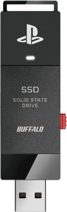 Picture of BUFFALO External SSD 2.0TB - Officially Licensed Product - Compatible with PS5 Consoles / PS4 Consoles - USB3.2 Gen2 Type A Compact Stick SSD-SAO2.0U3B