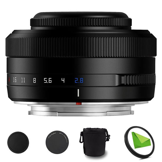 Picture of TTArtisan AF 27mm F2.8 f/2.8 XF-Mount APS-C Auto Focus STM Lens for Fujifilm Fuji X-Mount Cameras X-T10 X-T2 X-T20 X-T30 X-T3 X-T4 X-T5 X-T100 X-T200 X-T30 X-PR01 X-PR02 X-PR03 X-E4 -Black