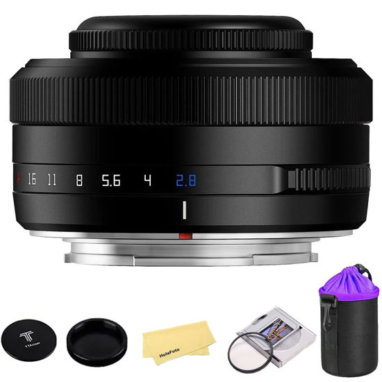 Picture of TTARTISAN AF 27mm f2.8 APS-C Frame Lens Ultra-Compact Pancake Lens for Fuji X Mount Cameras for Fujifilm XS10 X-E4 X-T10 X-T20 X-T3 X-T4 X-T100 X-T200 X-T30 X-Pro1 X-Pro2 X-Pro3 X-E1-Black