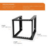 Picture of Tecmojo 9U Fixed Wall Mount Network Rack 15.8" Depth Open Frame for Server Data/AV/IT/Communication/Computer Equipment/Patch Panel Heavy Duty