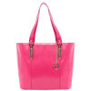 Picture of McKlein SAVARNA Fuchsia Genuine Leather Tote with Tablet Pocket, Large (97573)