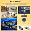 Picture of Jexiop 19” Security Monitor,Small Surveillance Monitor HDMI VGA and BNC Input,Computer Monitor with Speakers for CCTV DVR Office and Home Security Camera System Surveillance