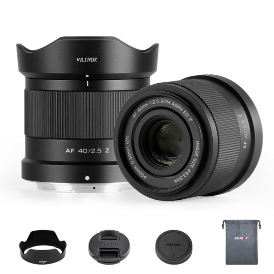 Picture of VILTROX 40mm F2.5 Z Mount Lens,AF Full Frame Lens for Nikon Mirrorless Cameras Z5 Z50 Z6II Z7II ZFC Z30 Z9 Z8 Z6 Mark II Z7 Mark II Compact Lightweight Prime Lens