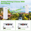 Picture of Wireless Bridge with 2 Bracket Mounts, 3KM 5.8G Point to Point Outdoor CPE, Adalov CPE660 Long Range WiFi Bridges for PtP/PtMP with 14DBi High Gain Antenna, PoE Adapter, 2 RJ45 Ethernet Port, 2 Pack