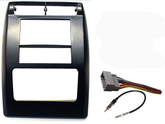 Picture of Aftermarket Double Din Radio Stereo Car Install Dash Kit Compatible with Jeep Wrangler 2003-2006