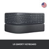 Picture of Logitech ERGO K860 Wireless Ergonomic Qwerty Keyboard - Split Keyboard, Wrist Rest, Natural Typing, Stain-Resistant Fabric, Bluetooth and USB Connectivity, Compatible with Windows/Mac,Black