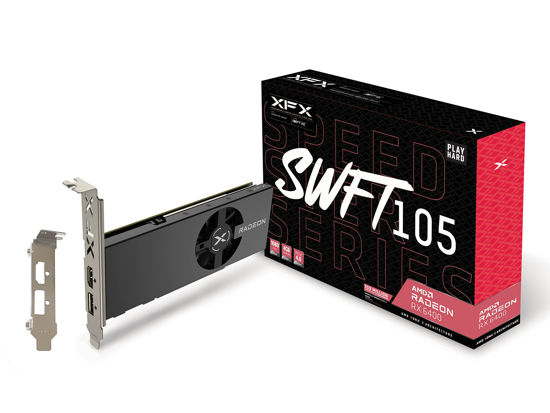 Picture of XFX Speedster SWFT105 Radeon RX 6400 Gaming Graphics Card with 4GB GDDR6, AMD RDNA 2 RX-64XL4SFG2