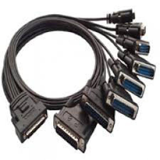 Picture of MOXA CBL-M68M25x8-100 - SCSI VHDCI 68 Male to 8-Port DB25 Male Connection Cable 100cm