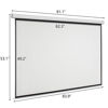 Picture of Kshioe Motorized Projector Screen with Remote Control, No Wrinkles, Without Dents, HD Screen, for Home Theater Office Classroom TV Usage (92inch 16:9)