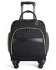 Picture of LIGHT FLIGHT Rolling Laptop/Computer Bag with Spinner Wheels for Carry on Business Travel , Women Men Briefcase 15.6 Inch , Water-resistant , Quilted Black