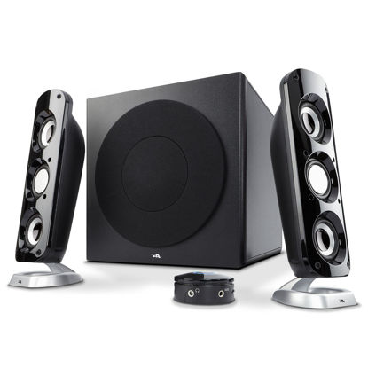 Picture of Cyber Acoustics CA-3908 2.1 Multimedia Speaker System with Subwoofer, 92 Watts Peak Power, Deep Bass, Perfect for Music, Movies, and Games on Desktops, Laptops, Consoles