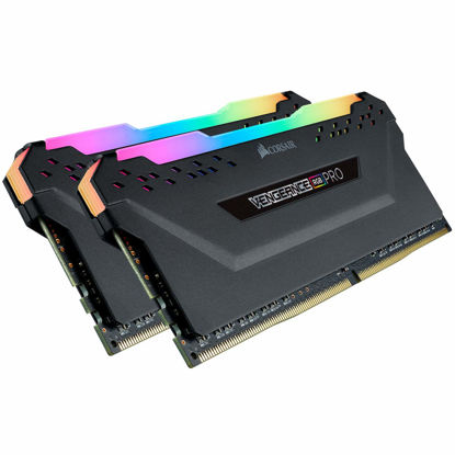 Picture of Corsair Vengeance RGB PRO 64GB (2x32GB) DDR4 3600 (PC4-28800) C18 Desktop Memory - Black,CMW64GX4M2D3600C18