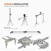 Picture of LimoStudio (Upgraded) 47 in Carbon Fiber Camera Slider / 120cm Dolly Track Rail, Smooth Bearing Stabilizer, Height Adjustable, Spirit Level, AGG1982