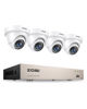 Picture of ZOSI 3K Lite 8CH H.265+ Home Security Camera System with AI Human/Vehicle Detection,Night Vision,5MP Lite 8 Channel CCTV DVR,4pcs 1080P 1920TVL 2MP Outdoor Indoor Surveillance Dome Cameras (No HDD)