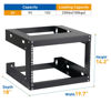 Picture of 6U Wall Mount Rack Open Frame 19" Server Equipment 18 inches Depth Network Cabinet Black by Tedgetal