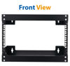 Picture of 6U Wall Mount Rack Open Frame 19" Server Equipment 18 inches Depth Network Cabinet Black by Tedgetal