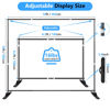 Picture of SLOW DOLPHIN Photo Backdrop Banner Stand 10 x 10 Ft Photography Background Stand with Adjustable Telescopic Tube Step and Repeat Frame Stand for Parties Wedding Photo Booth Trade Show,Carrying Bag