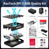 Picture of RasTech Raspberry Pi 5 8GB Kit 64GB Edition with Active Cooler,27W 5.1V5A USB-C Power Supply,Pi5 8GB Board,64GB Card Readers Kit,Pi 5 Case,Dual 4K Micro HD Out Cables and User Manual