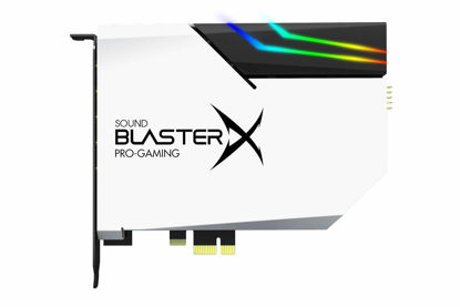 Picture of Creative Sound BlasterX AE-5 Plus Pure Edition SABRE32 Ultra-Class 32-bit/384kHz PCI-e Gaming Sound Card and DAC with Dolby Digital and DTS, Xamp Discrete Headphone Bi-amp, 122dB SNR, RGB LED Strips