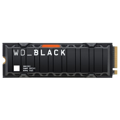 Picture of WD_BLACK 2TB SN850X NVMe Internal Gaming SSD Solid State Drive with Heatsink - Works with Playstation 5, Gen4 PCIe, M.2 2280, Up to 7,300 MB/s - WDS200T2XHE