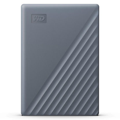 Picture of WD 5TB My Passport Portable Hard Drive, Works with USB-C and USB-A, Windows PC, Mac, Chromebook, Gaming Consoles, and Mobile Devices, Backup Software and Password Protection - WDBRMD0050BGY-WESN