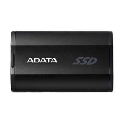 Picture of ADATA SD810 2000G IP68 Water Resistance Up to 2000 MB/s USB 3.2 Gen 2 USB-C External Solid State Drive - Black for iPhone 15/Pro/Max, Android (SD810-2000G-CBK)