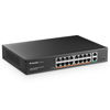 Picture of MokerLink 18 Port Gigabit PoE Switch, 16 Gigabit PoE+ Ports, 2 Gigabit Uplink, 250W IEEE802.3af/at, Metal Rackmount Unmanaged Plug and Play Ethernet Switch