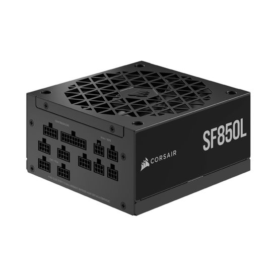 Picture of Corsair SF850L Fully Modular Low-Noise SFX Power Supply - ATX 3.0 & PCIe 5.0 Compliant - Quiet 120mm PWM Fan - 80 Plus Gold Efficiency - Zero RPM Mode - 105°C-Rated Capacitors - Black