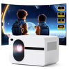 Picture of Mini Projector with Wifi and Bluetooth, Native 1080P 15000L Video Projector Home Theater, Portable Projector Compatible with iOS/Android PC/TV Stick/HDMI/USB/AV（White)