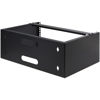 Picture of StarTech.com 4U Wall Mount Network Rack - 14 Inch Deep (Low Profile) - 19" Patch Panel Bracket for Shallow Server and IT Equipment, Network Switches - 44lbs/20kg Weight Capacity, Black (WALLMOUNT4)