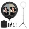 Picture of Ring Light - 18 inch 48W Dimmable LED Ring Light Kit with Stand Adjustable 3200-6500 K Color Temperature Lighting for Vlog, Makeup, YouTube, Photo,Camera,Video - Control with Remote