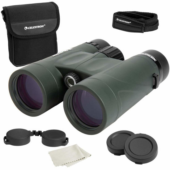 Picture of Celestron - Nature DX 8x42 Binoculars - Outdoor and Birding Binocular - Fully Multi-coated with BaK-4 Prisms - Rubber Armored - Fog & Waterproof Binoculars - Top Pick Optics